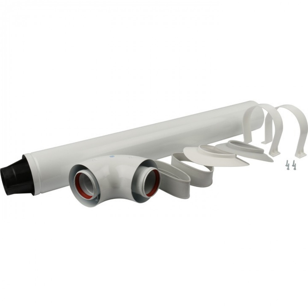Stout комплект коаксиальный дымоход для Baxi - 60/100 мм. 850 мм. (SCA-6010-210850), белый, чёрный